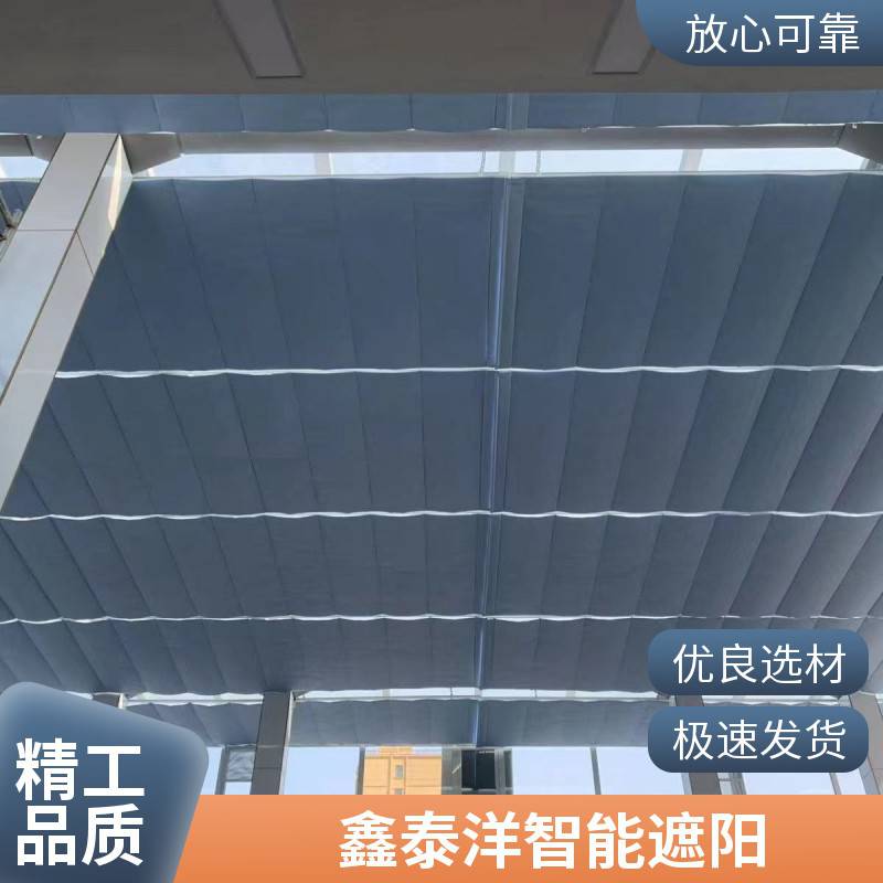 鑫泰洋 玻璃顶遮阳帘 采光顶FCS电动天棚帘 智能遥控 开启方便
