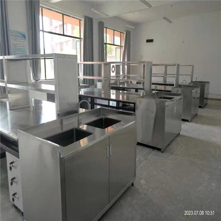 LUMI 304不锈钢结构实验台工作台 加厚板材操作台