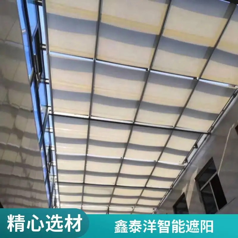 商场室内电动天棚帘 天蓬遮阳帘 颜色 规格齐全 鑫泰洋源头工厂