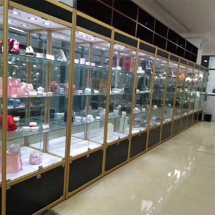 LUMI 全透明样品柜 铝合金钢化实验室玻璃展示柜