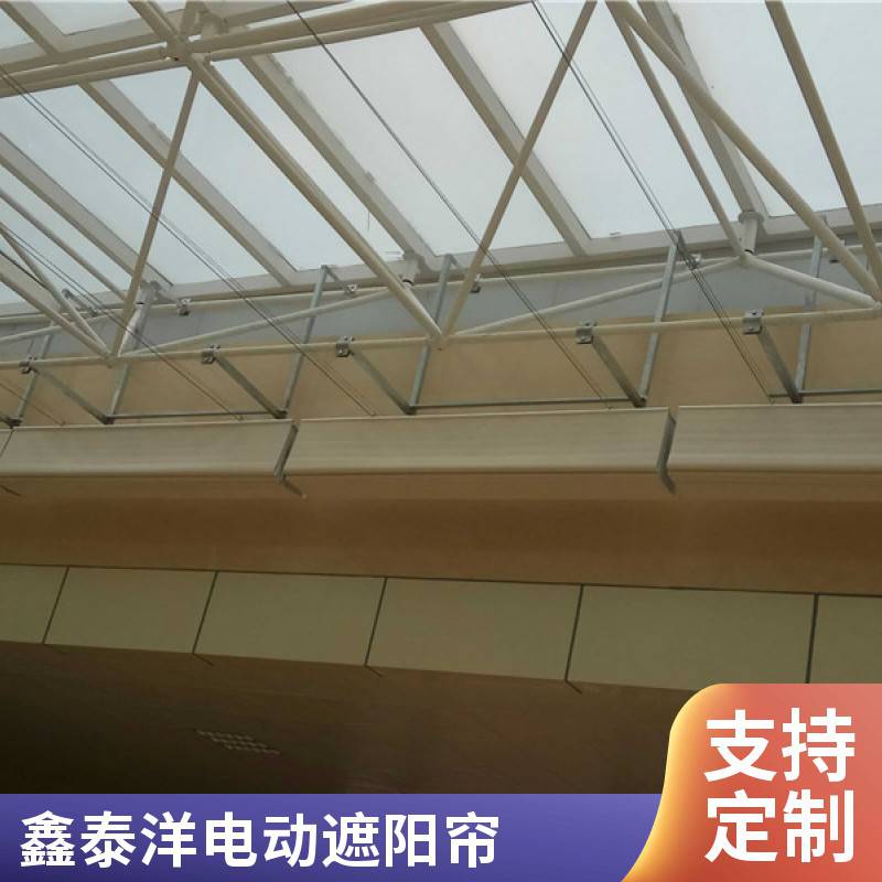 阳光房遮阳顶帘 隔热电动天幕帘 定制安装 承接工程 鑫泰洋