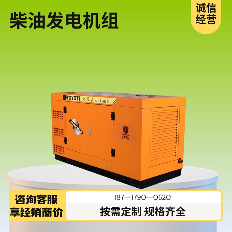 50000W柴油发电机组 大泽动力TO52000ETZ 直列 四缸水冷 380V 纯铜无刷