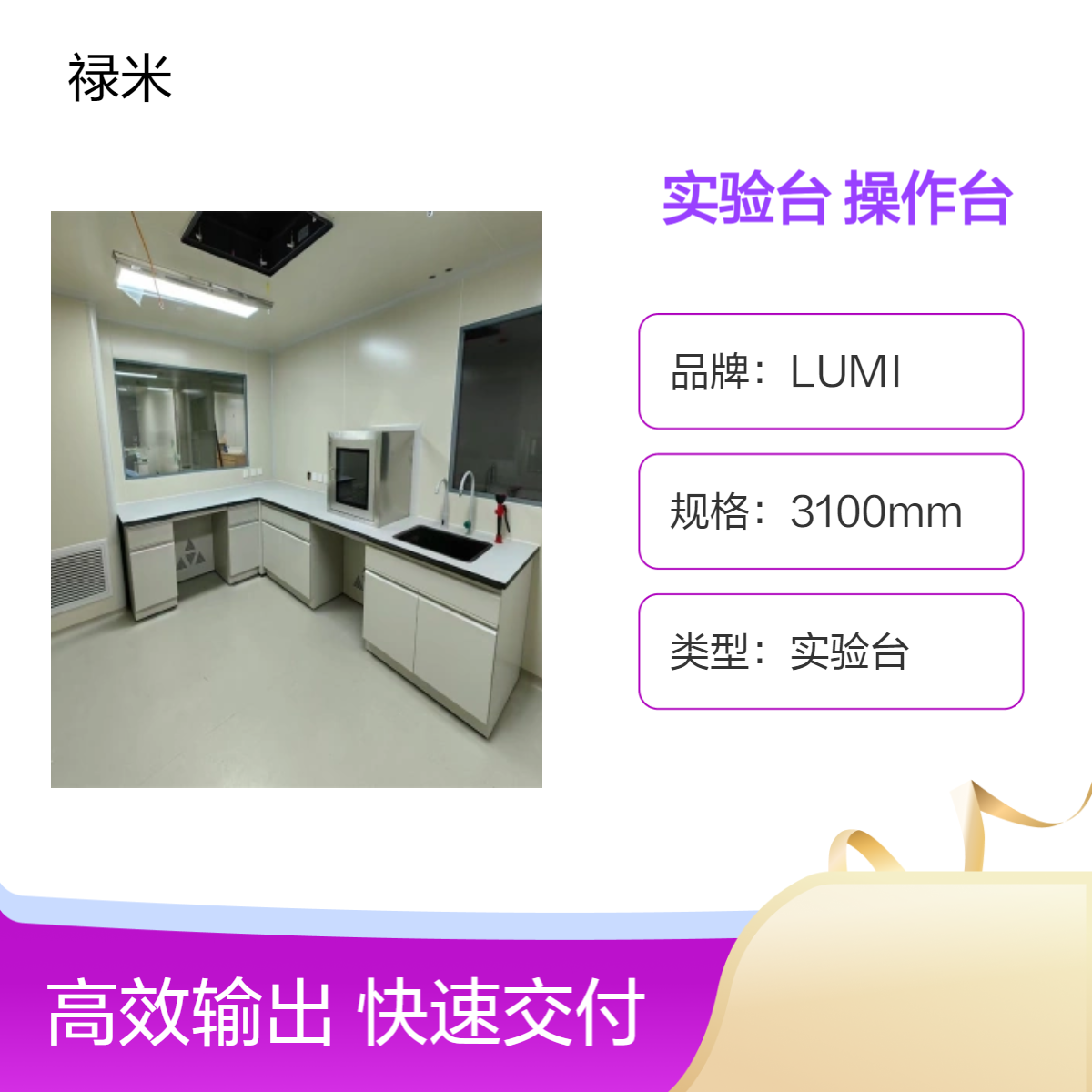 LUMI 耐腐蚀全钢结构化学实验台操作台 供货厂家