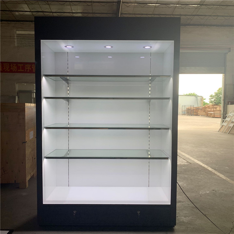 LUMI 铝合金材质玻璃展示柜背柜高档烤漆展示架