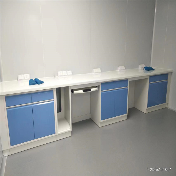 禄米 实验室全钢实验台 承重耐酸碱实芯理化板操作台