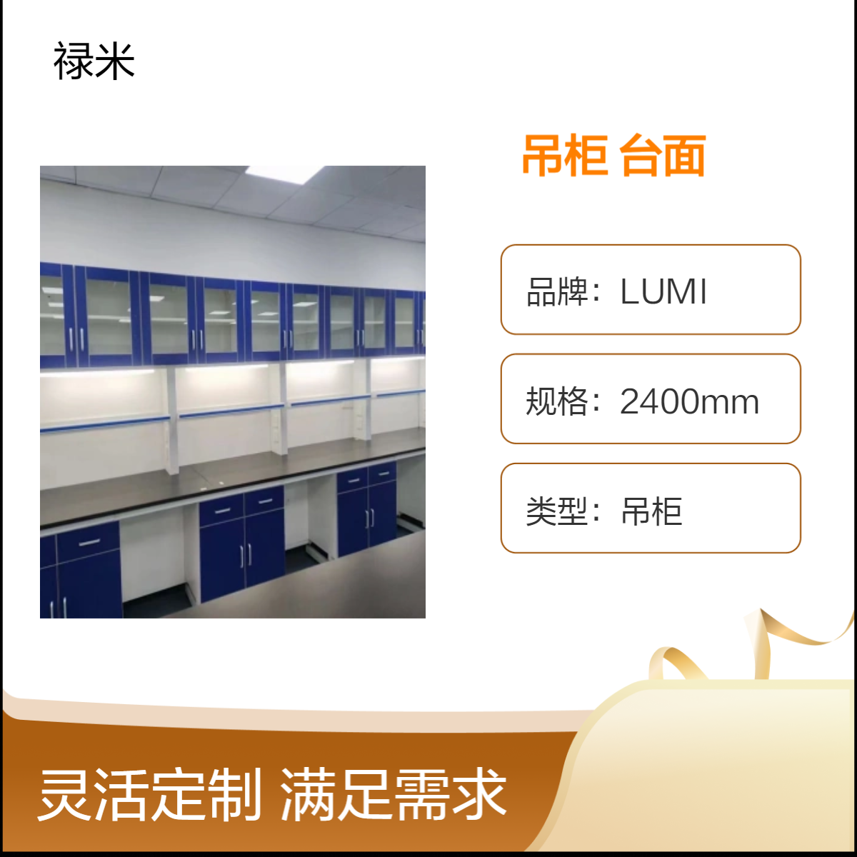 LUMI 实验室操作台吊柜 科研院校防腐台面结实耐用