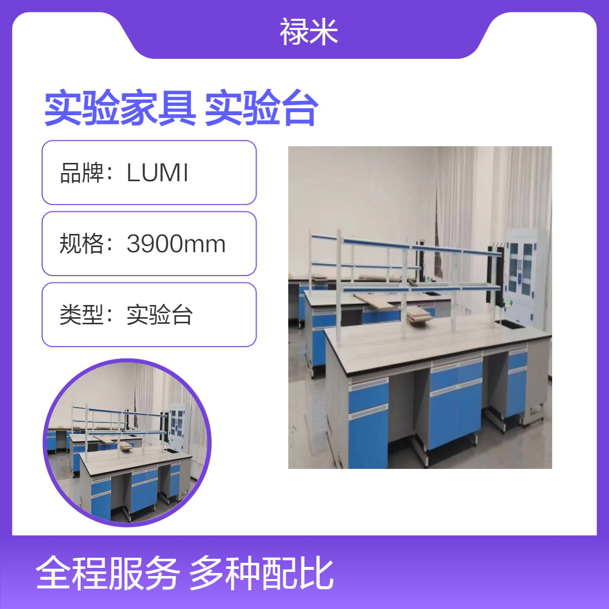LUMI 实验家具理化学实验室耐酸碱钢木实验台