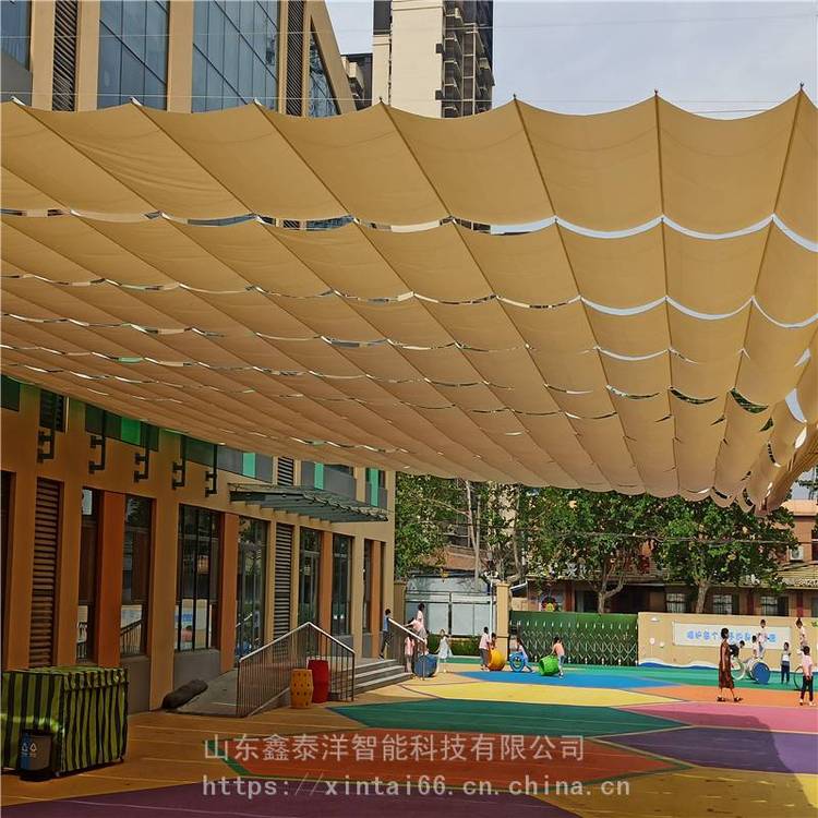 幼儿园遮阳帘 学校室外操场天棚帘 户外防晒遮阳棚 遮阳网 多种颜色