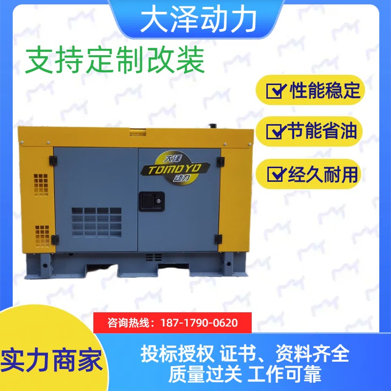 大泽动力TO18000ET-Z 电动25L15KW等功率柴油发电机双电压