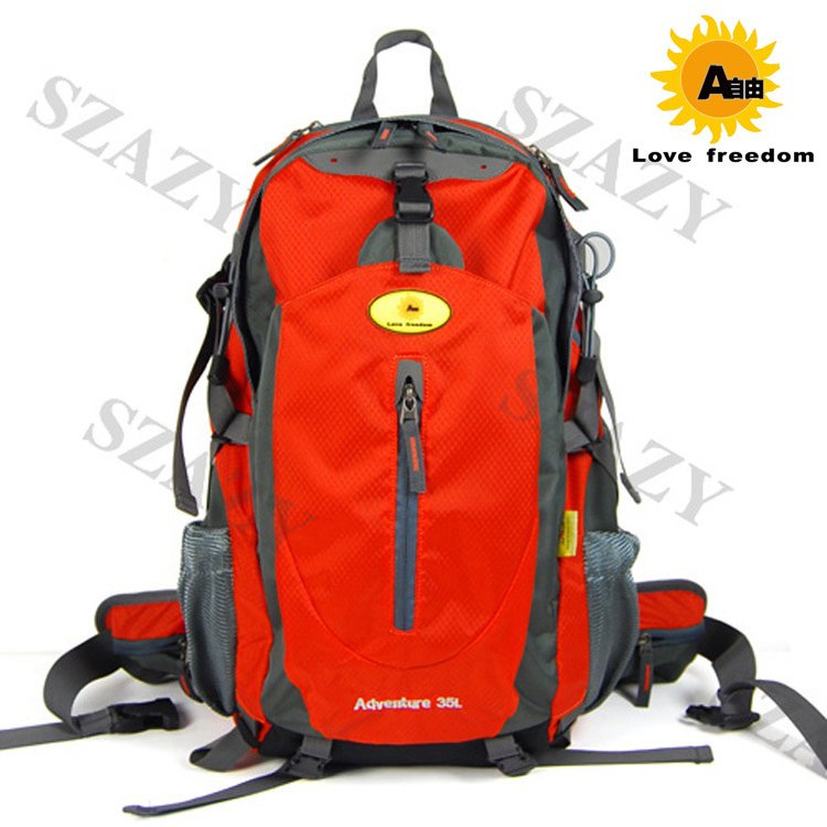 厂家定制户外运动登山包防水尼龙野营包大容量双肩徒步包背包