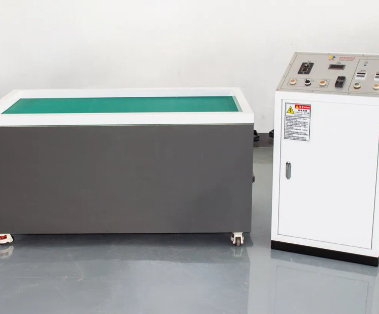 圣亚厂家 双工位平移磁力抛光机 去除毛刺 研磨机