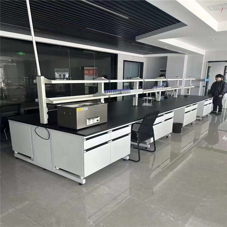 LUMI 实验室家具钢木中央实验台 耐腐蚀耐酸碱仪器