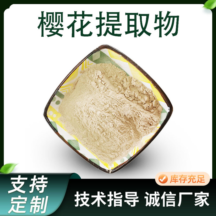 樱花提取物 水溶性浓缩粉 樱花汁粉 食品级原料粉 现货