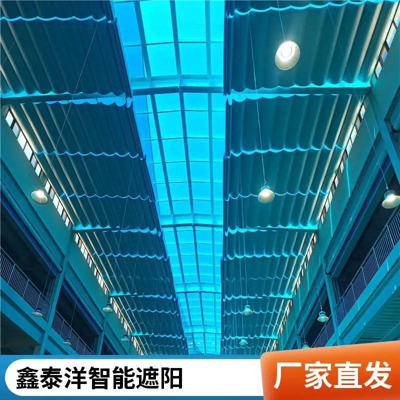 阳光房遮阳帘 电动天棚帘 规格齐全 遮阳遮光 鑫泰洋遮阳厂家