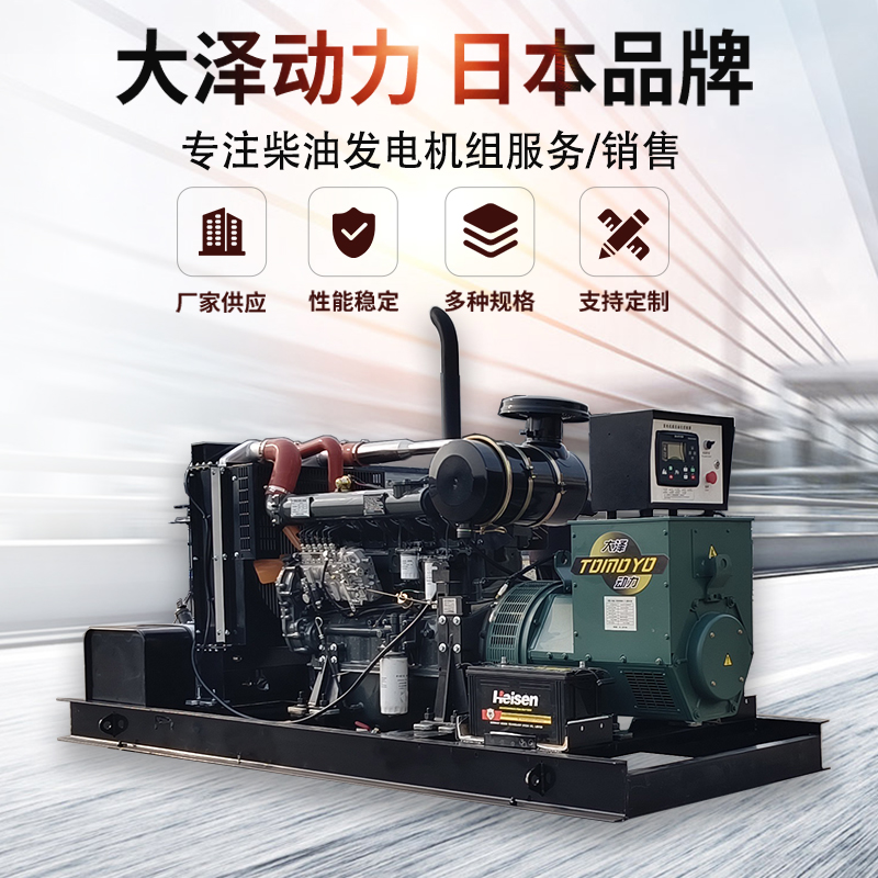 大泽动力大功率100KW20千瓦300KW50KW柴油发电机组 同期并网并机