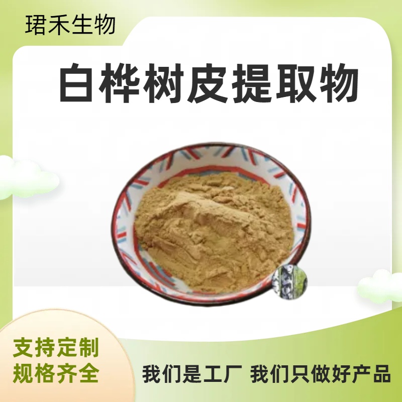 白桦树皮提取物20:1 白桦脂酸 喷雾干燥 可定制规格 品质稳定