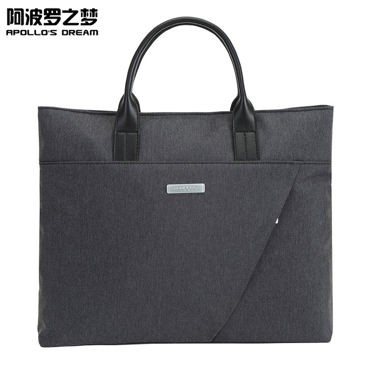 阿波罗之梦A4文件袋商务会议手提袋尼龙手提公文包印logo219068