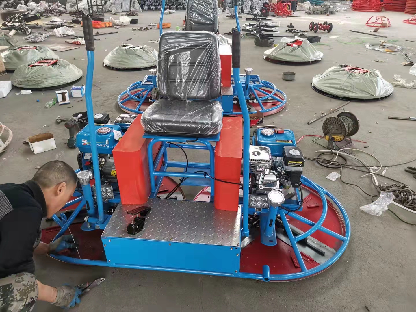 双动力驾驶型抹光机 座驾路面收光机 混凝土座架磨光机