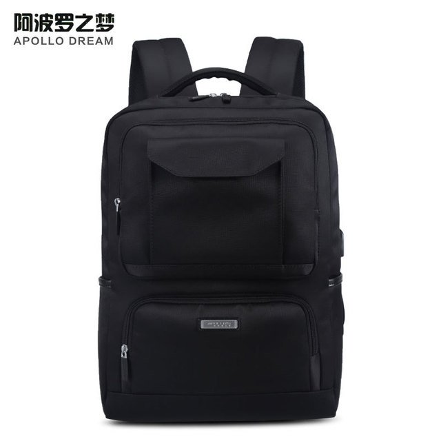 定制商务防泼水多功能14寸usb充电笔记本电脑包背包