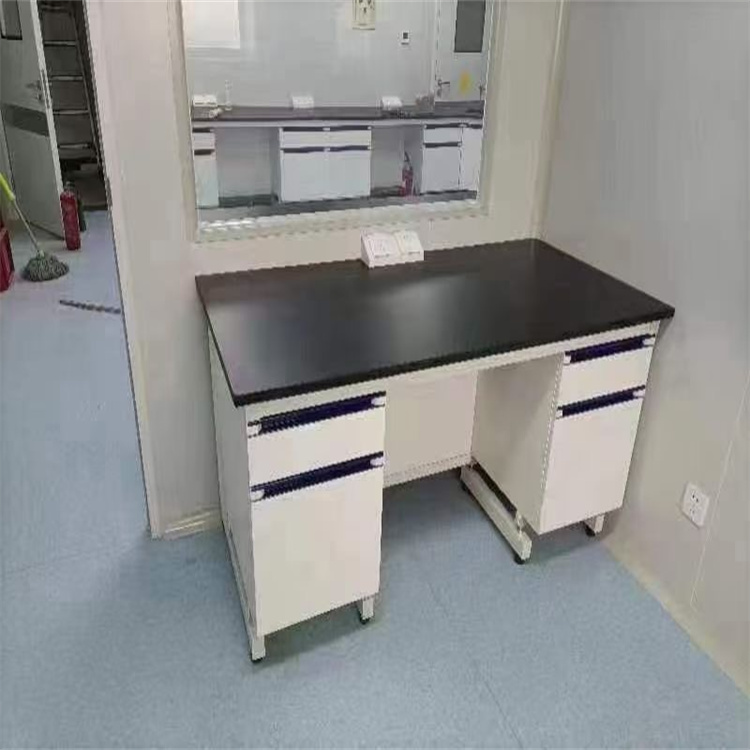 LUMI 耐酸碱性能好多功能实验室钢木实验台 支持定制