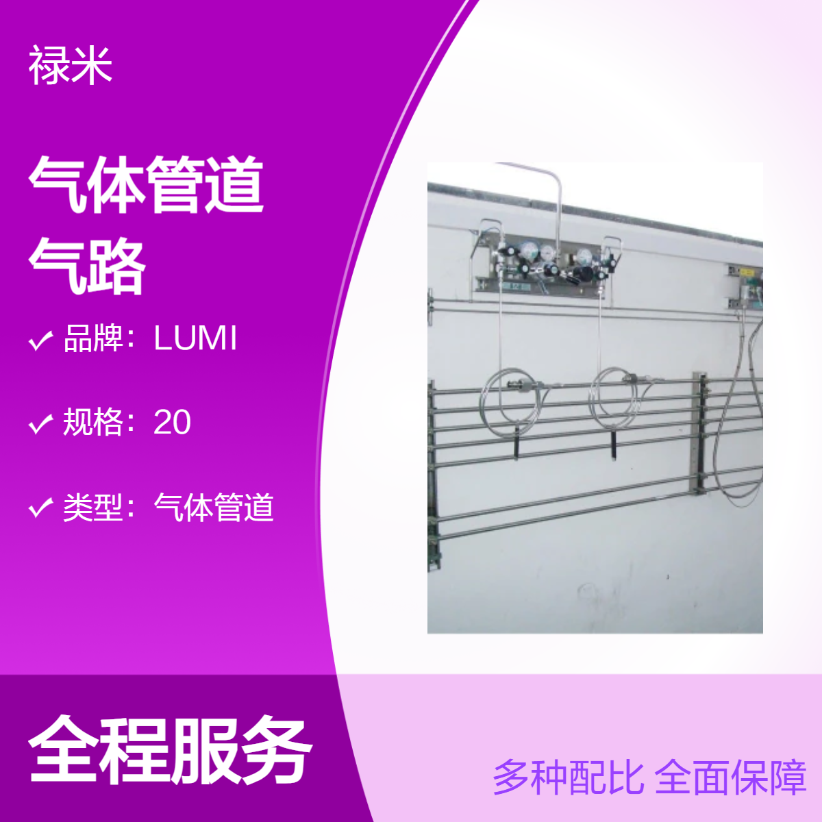 LUMI 实验室气体管道安装 集中供气 一站式气路