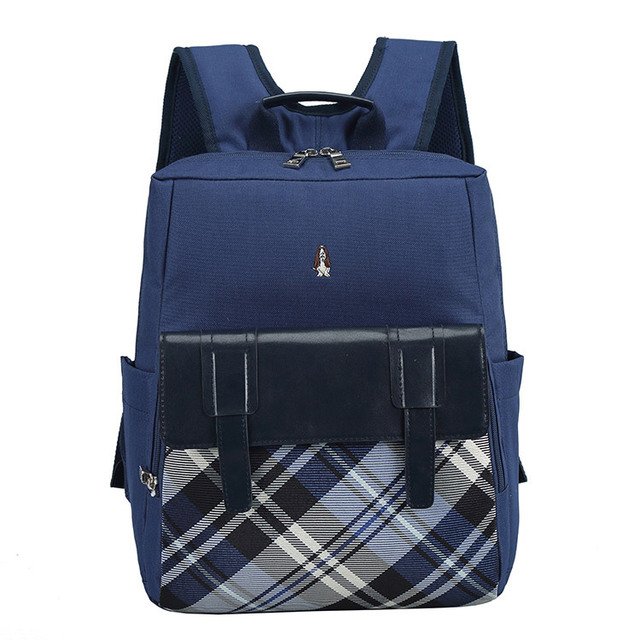 爱自由箱包英伦风学院款书包男女小学生护脊减负双肩包超轻便背包