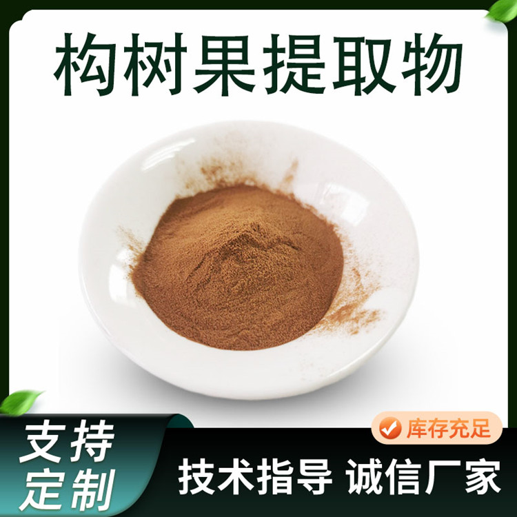 构树果提取物 棕黄粉末 10:1比例浓缩粉 水溶原料 TLC检测