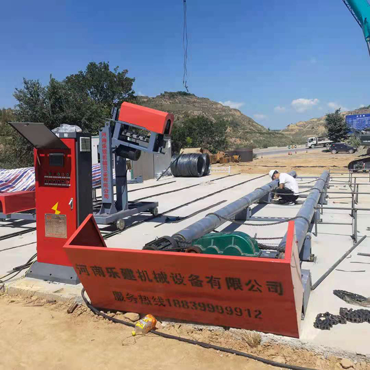 乐建 数控钢筋笼绕筋机 钢筋滚笼机 双筋 电箱地笼机厂家LJ-3000型