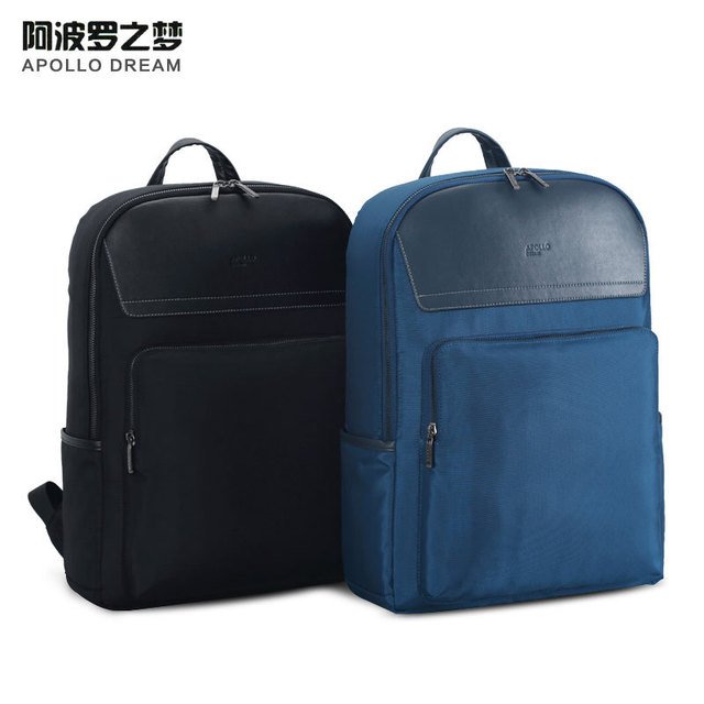 撞色背包时尚休闲商务笔记本双肩包防泼水电脑包爱自由箱包厂