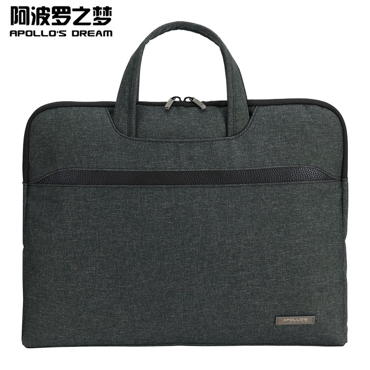 阿波罗之梦牛津布手提文件袋资料收纳包印logo男士商务会议公文包