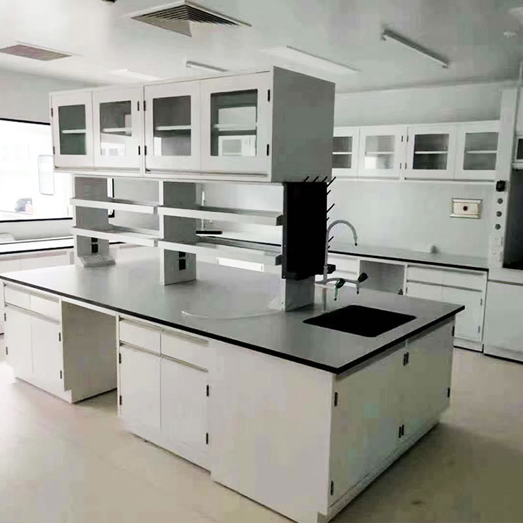 LUMI 实验室中央全钢实验台 耐酸碱实验家具可定制