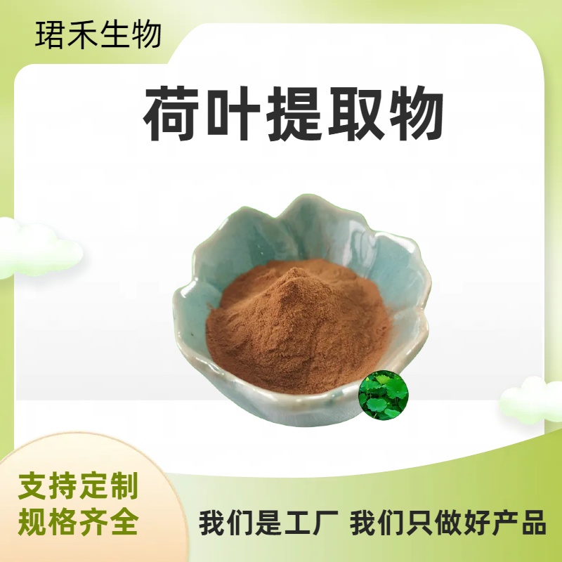 荷叶提取物 荷叶碱/黄酮 食品级 水溶莲叶粉 珺禾供应