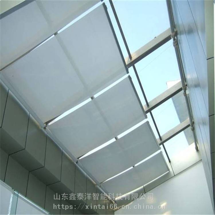 采光顶天棚帘 商场玻璃顶隔热电动遮阳帘 天幕帘 鑫泰洋源头工厂
