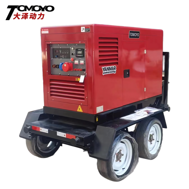 洋马动力400A拖车式柴油发电电焊一体机 双工位焊接快 230V400V60HZ
